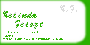 melinda feiszt business card